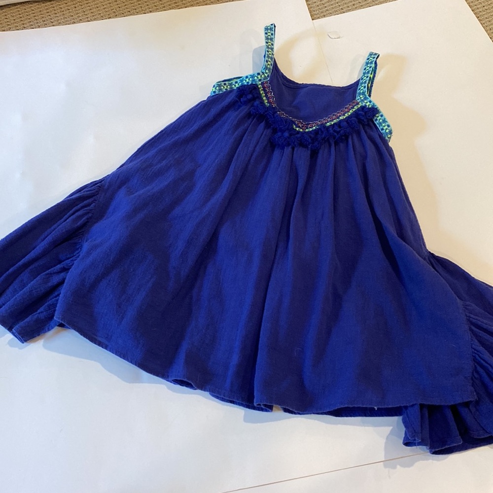 CATIMINI ELECTRIC BLUE BOHEMIAN DRESS KIDS